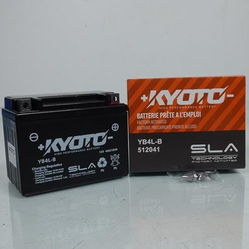 Batterie SLA Kyoto pour Moto Aprilia 125 RS 1993 à 2005 YB4L-B SLA / 12V 4Ah Neuf