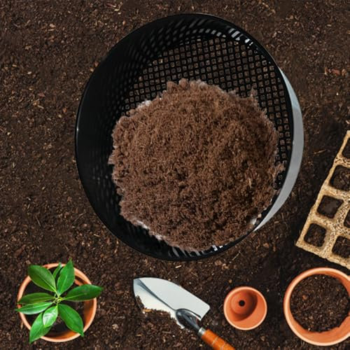 Armo® - Setaccio per Terreno da Giardino, in plastica, Resistente, con Rete a Rete, per terriccio e Sabbia, Senza BPA, 20 cm