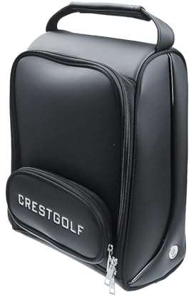 Golfschuhtasche, wasserdichte PU-Schuhbehälter, Reißverschluss-Golfschuh-Tragetaschen, staubdichte Aufbewahrungstasche, gepolsterte Golfschuh-Tragetaschen, 10 l Herren-Golfschuhtasche für Golf,