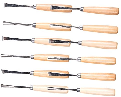 Lurrose Para Carpintería Profesional 12 Piezas Acero De Alta Dureza Para Tallar Madera Artesanía Manualidades Escultórico Uso Artesanal y Carpinteros Expertos