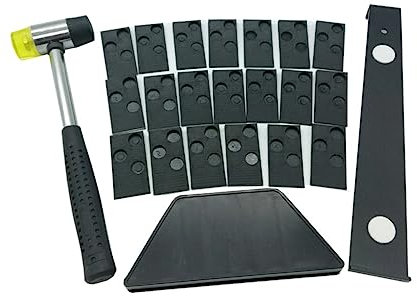 OSALADI 23-in-1-werkzeugset Für Die Bodenverlegung Komplettes Set Für Hartholz-laminatböden Schlagklotz Zugstange Hammer