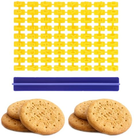 WUSJCOF Set di Timbri per Biscotti con Numeri e Messaggi, 72 Pezzi, Stampi Lettere, Alfabeto Numero Fondente Cookie Cutter, Biscotti Goffratore per Fondente, Torte, Strumenti di Cottura