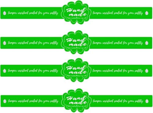 500Pcs Food Safe Tamper Evident Labels 9x1 Inch Security Seals for Retail Packaging Jars Bottles Commercial-Grade Tamper Resistant Stickers