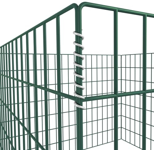 Vopese Gartenkomposter: Stabile Einzäunung für Komposthaufen, 100x100x70 cm, pulverbeschichtet Model141206