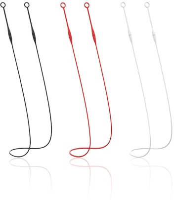 HDGSAFD 3 Piezas De Tapones Magnéticos para Los Oídos Cuerda Antipérdida, Cuerda para Tapones para Los Oídos para Colgar En El Cuello, Cuerda Fija para Auriculares con Tapones para Los Oídos, Viajar.