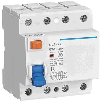 Disjoncteur différentiel NL1-63, NL1-63 4P 63 A 30 mA CA(R)