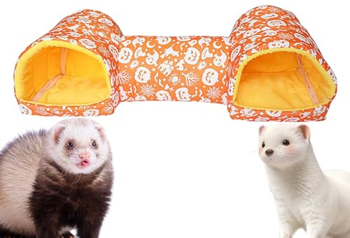 Tubos y Túneles para Animales Pequeños | Accesorios E Interactivos para Jaula De Navidad,Túneles y Tubos para Chinchillas y Mascotas Pequeñas | para Mascotas como Erizos, Conejos Y Ardillas