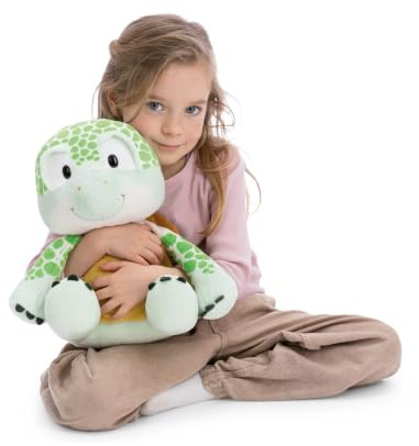 NICI Kuscheltier Schildkröte 32cm - grün - 63072 | Stofftier aus weichem Plüsch, niedliches Plüschtier zum Kuscheln und Spielen, für Kinder & Erwachsene, tolle Geschenkidee