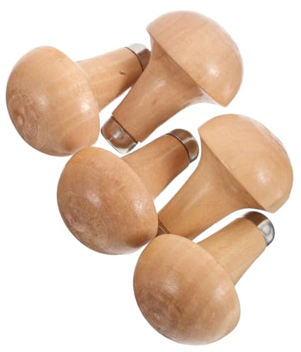 MAGICLULU 5 Pezzi Manici in Legno per Utensili da Taglio e Bulini, Impugnatura Ergonomica per Incisione e Intaglio, Ricambio per Strumenti di Lavorazione del Legno
