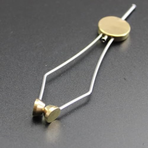 Beatanug Porte-bobine à disque pour montage de mouche - Accessoire de pêche à la mouche en acier inoxydable et laiton avec pointe évasée en céramique, bouche lisse de guidage de fil,