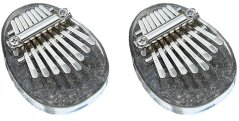 Akfldms 8-Tasten Mini Kalimba Regenbogen Transparent Kristall Kalimba Finger Klavier Instrument Wassertropfen