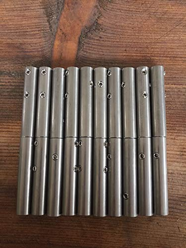 LBMS Tendeurs de Câble Cylindriques, Inox 316, Diamètre 6 mm, avec Vis de Blocage, Lot de 20 Pièces
