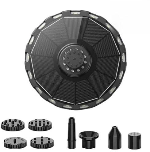 Riaisttd Fuente De Bañera,Colorido Pulverizador de Agua Solar Flotante con Luces LED - Bomba De Fuente con Luces LED | para los niños y niñas, Chicos y Chicas, hogar, jardín, casa, baño, Patio y