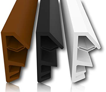 Fensterdichtung Schwarz 25m - 4mm Nutbreite / 12mm Falz aus TPE hochwertige Gummidichtung Holzfensterdichtung Fenster gegen Zugluft Lärm (schwarz 25m)