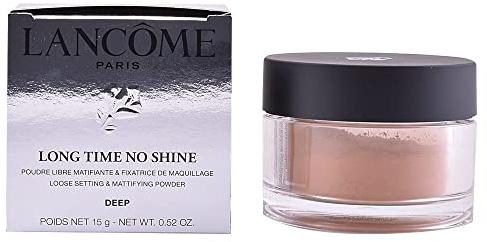 Lancôme Long Time No Shine Cipria Fissante, Deep, 15 g