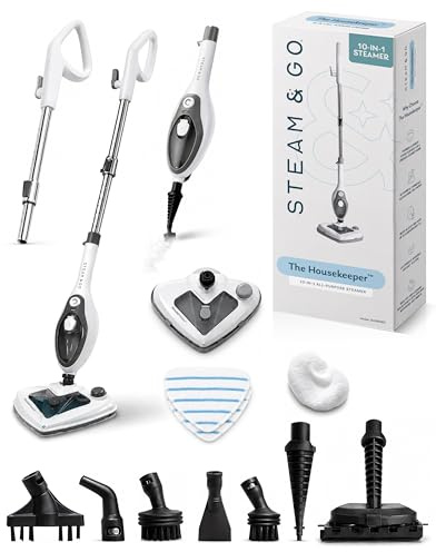 Steam & Go 10-in-1 Multi-Surface Steam Mop - Deep Clean with Heat