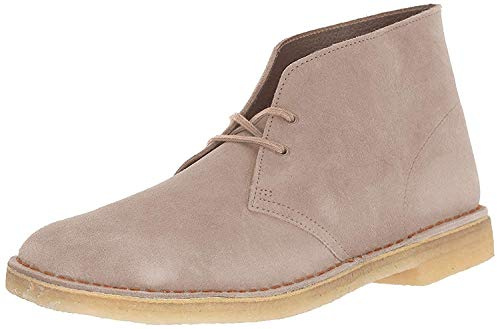 Clarks Desert Boot Bushacre 3 herr Chukka-stövel, Sand mocka, 48 EU