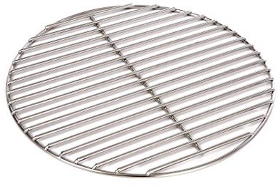 WiMi Massiver Grillrost Ø 37 cm aus Edelstahl rostfrei und elektropoliert 6 mm für Grill rund, Kugelgrill, Feuerschalen Grillschalen Rundgrill