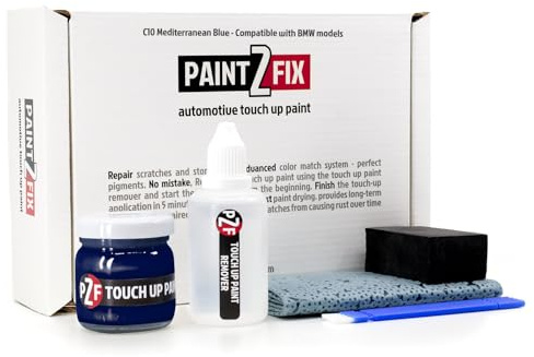 C10 Mediterranean Blue (Mediteran Blau, Rauchtopas) Kit di vernice per ritocco e riparazione dei graffi per BMW