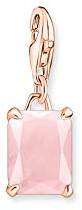 THOMAS SABO Damen Charm-Anhänger Rosegold großer Stein rosa Charm Club 925 Sterlingsilber 1867-536-9