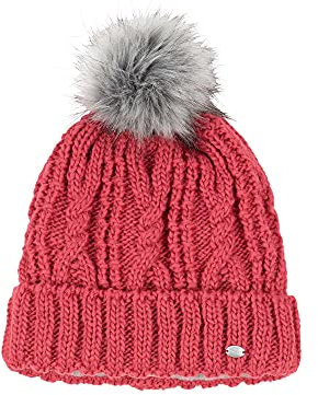 Damen Mütze mit Fell-Imitat-Bommel Herbst/Winter 2021