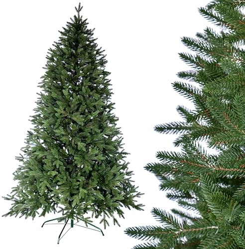 SMEREKA® Künstlicher Weihnachtsbaum 120cm Naturgetreue Spritzguss 100%, Made in EU - Tannenbaum Künstlich mit Ständer Metall - Künstlicher Tannenbaum Christmas Tree