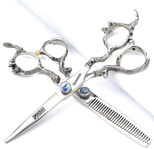 Japan - Forbici professionali da parrucchiere, 15,2 cm, strumenti professionali per modellare e tagliare le lische di pesce (15,2 cm, 2 pezzi)