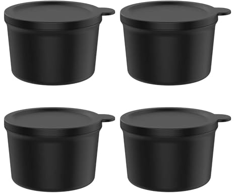 WYTRVC Lot de 4 moules à Glace et couvercles de Rechange en Silicone, compatibles avec Les moules à Glace pilée KitchenAid, Les Tasses à Glace pilée, Les cônes à Neige et Les mélangeurs sur Socle