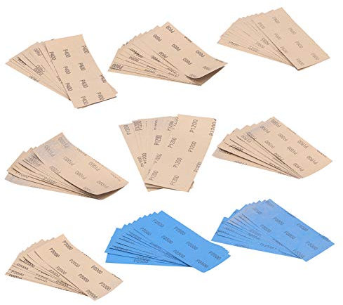 Papel de Lija para Pulir, Grueso, Práctico, Varios Papeles de Lija Secos y Húmedos, Conveniente para Uso en Seco para Uso Húmedo