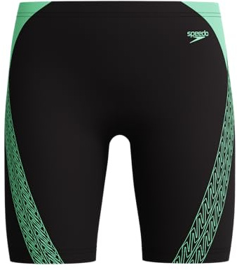 Speedo Jungen Hyperboom Splice Aquashort Badehose | Chlorbeständig | Schnelltrocknend | Stretchmaterial | Printdetail Schwimmbekleidung