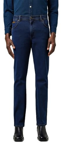 Wrangler herrjeans Texas, normal passform, raka ben, Rustic Navy, 32W / 32L