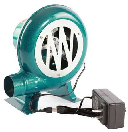 Soplador De Barbacoa - Soplador De Aire Eléctrico Centrífugo, Turbina Soplador De Castillos Hinchables, Parrilla del Encendedor del Carbón De La Fan, Excitador De Llama De Arranque De Fuego(100W)