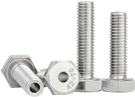 1-5 Piezas M4 M5 M6 M8 M10 M12 M14 M16 M20 Tornillo Hueco Hexagonal Exterior Tornillo de máscara de Perno Hueco de Acero Inoxidable 304 Tornillo de Orificio pasante(M20x50 (1pc))