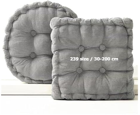 Coussin D'assise Lombaire Ergonomique Pour Banc de Jardin Tapis Sol Matelas Exterieur Epais Voiture Carrée Chaise Capitonné Banquette Et Longue Palette Interieur Rond Rectangulaire(Gray,60x80 cm)