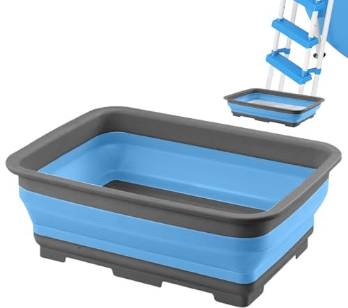 Folding Foot Bath, Folding Foot Tray for Pool - Bath Accessories Foot Pool for Outdoor Travel Hot Water Camping Home Dry Skin Children Adults