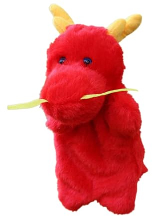 UPKOCH Plüschtier Drachen Handpuppe Aus Sicherem Material Für Kinder Interaktives Spielzeug Zur Von Kommunikation Und Motorik Lernspielzeug Für Fantasievolle Eltern Kind Aktivitäten