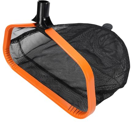 Asixxsix Neta de Skimmer de Piscina, Herramienta de Limpieza de Rastrillo de Hojas de Malla Fina para Piscinas sobre el Suelo y en el Suelo, el Marco de Aluminio Receptor de la Red