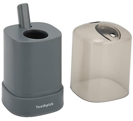 Tissting Tandpetare Hållare Förtjockning Automatisk Tandpetare Dispenser för Köksrestaurang (svart)