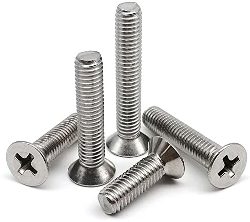 yaoqijie M1 .2 .4 .6 M2 .5 M3 M4 Kreuzschlitz-Senkkopfschraube A2-70 304 Edelstahl GB819 lasting(18mm,M4 10pcs)
