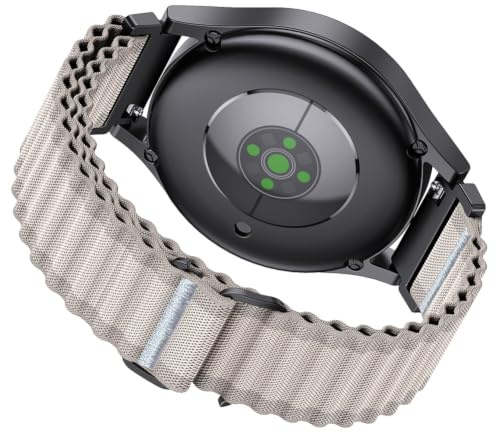 Tyogeephy 20 mm/22 mm nylonrem med justerbar ögla – kompatibel med Samsung Galaxy Watch 7/6/5/4/Classic & Huawei Watch GT2/GT3/GT4/GT5/Pro 46 mm