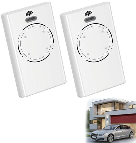 Juego de 2 Mandos a Distancia 868 MHz 4 Canales para Puerta de Garaje y Cancela Automática Compatible con FAAC XT2 XT4 868 SLH, DL2 DL4 T2 T4 TML2 TML4 868 SLH, Rolling Code, Alcance 50 m