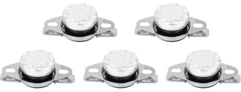 Termostato Interruttore 250V 10A 60°C 5 Pezzi - Controllo Temperatura Aperto Normale per Elettrodomestici Forno