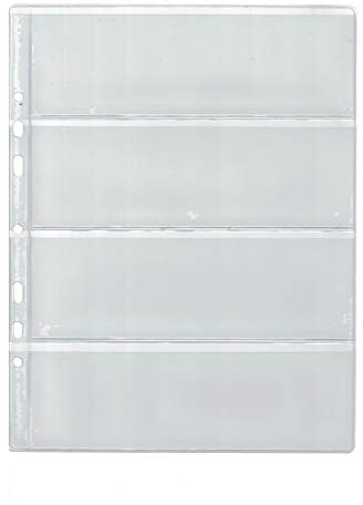 Collector 10 Seiten für das Banknotenalbum - Typ 4 - für DREI Notizen Folder Extra Refill Sheets Inserts Marke