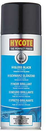 Hycote Colour Spray Paint XUK0272 Gloss Black 400ml x 24