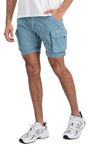 Alpha Industries Crew Short Herr Greyblue