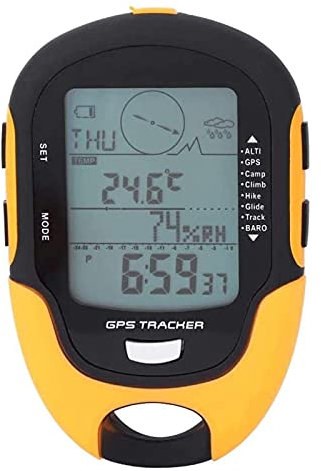 INPETS Digitaler Höhenmesser, Barometer, digitaler Höhenmesser, IPX4, wasserdicht, digitales Barometer, für Außenventilatoren für Wandern, Camping, Klettern