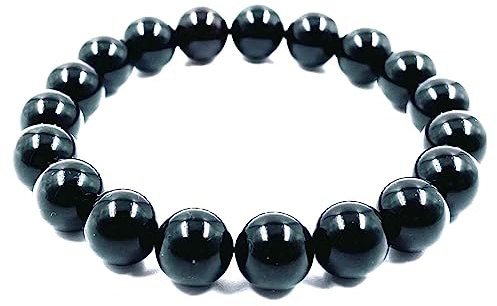 Amber Jewelry Shop Bracelet en Ambre Naturel de la Baltique pour Adulte - Bracelet en Perles d'Ambre Véritable 18cm - 19cm cerise foncée