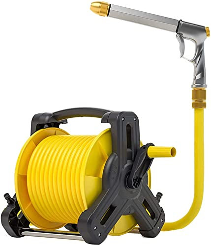 Gartenschlauch-Wagen-Set mit 3/4-Zoll-Schlauch für Rasen, Terrassen und Bauernhöfe, praktisch und effizient, Geschenk für die Familie