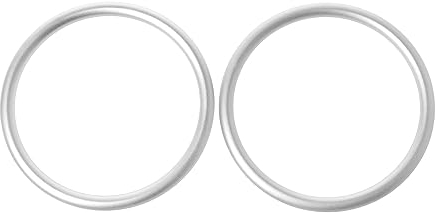 ACYDSR 2 Stück Aluminium Baby Sling Ringe, Weiche Babytrageringe, Baby Sling Ringe, Tragetücher Ringe, Tragbar Aluminiumring für Kleinkinder, Aluminium Tragetuchringe, Für Kleinkinder