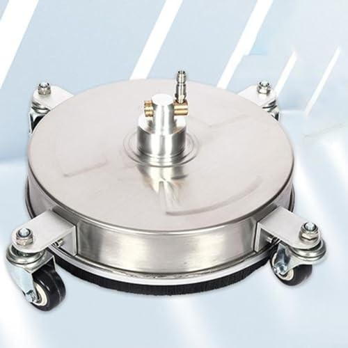 CWOQOCW Hochdruckreiniger Oberflächenreiniger mit 4 Rädern - Edelstahl Oberflächenreiniger für Hochdruckreiniger Aufsatz